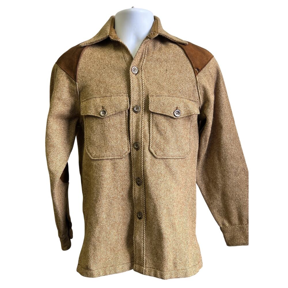 🧥 Woolrich S Tan Field Overshirt Jacket Country-Coded Heritage Workwear Cozy